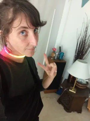 simple choker made of LEDs