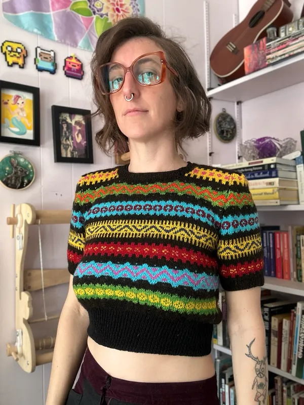 Front view of sweater